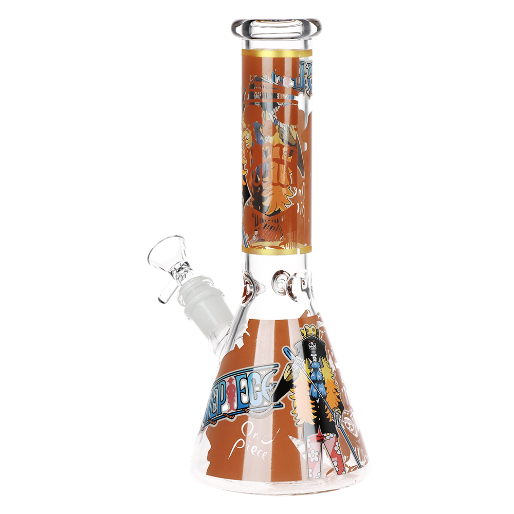 One Treasure Beaker Glass Water Pipe | 3 Blade | 10" | 14mm F
