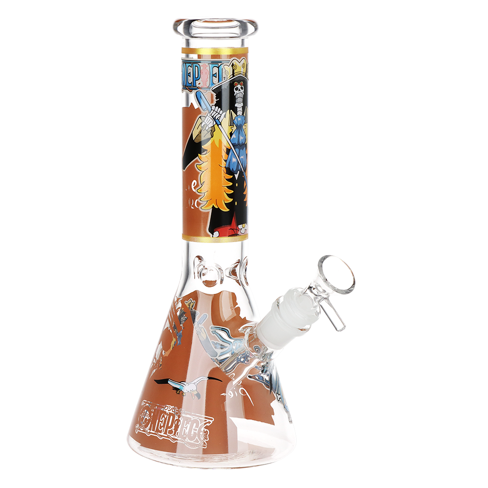 One Treasure Beaker Glass Water Pipe | 3 Blade | 10" | 14mm F