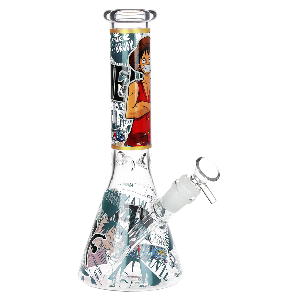 One Treasure Beaker Glass Water Pipe | Stretch | 10" | 14mm F
