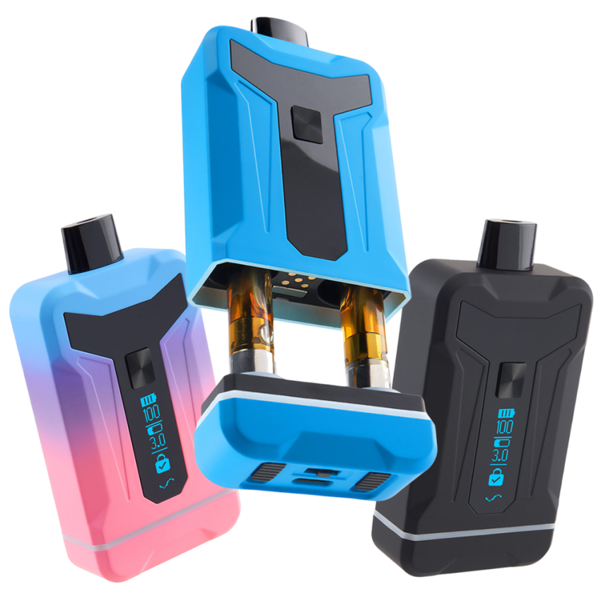 Ooze Duet Dual Cart Variable Voltage 510 Vape Battery | 650mAh