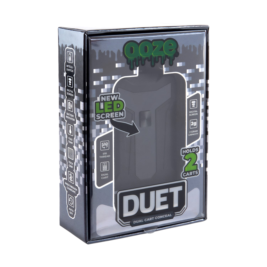 Ooze Duet Dual Cart Variable Voltage 510 Vape Battery | 650mAh