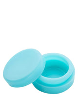 Ooze Echo 4-in-1 Silicone Bong in Teal, Top View with Open Storage Compartment