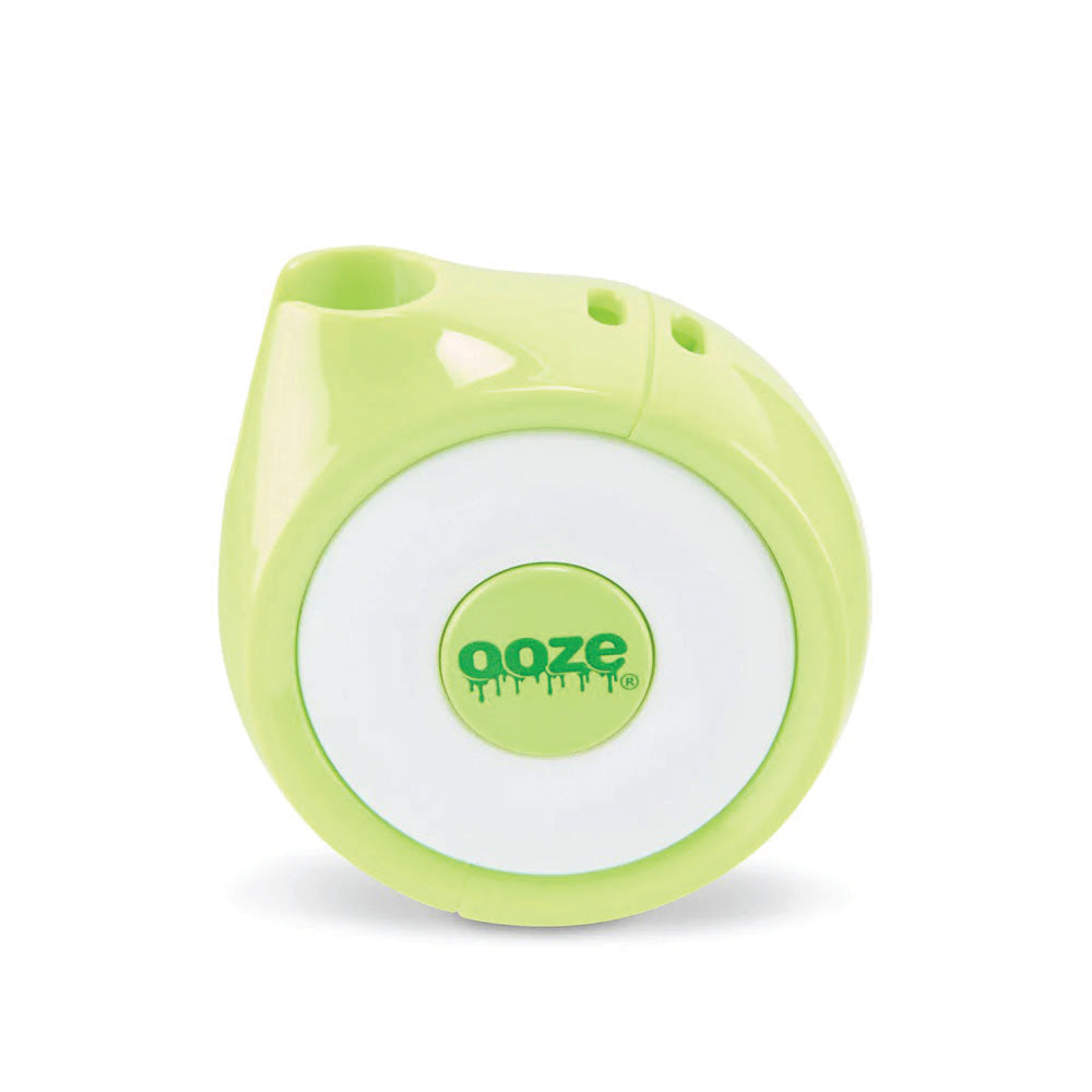 Ooze Movez Green Wireless Speaker with 510 Vape Battery, 650mAh, front view on white background