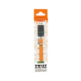 Ooze Slim Twist Battery in Orange with USB Charger, Front View, for 510 Thread Vaporizers