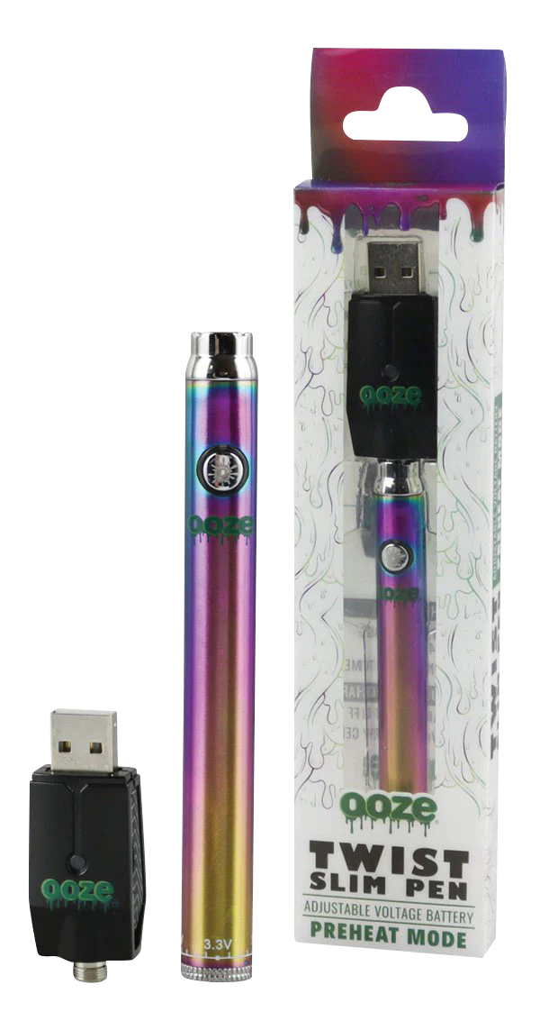 preheat mode on vape Ooze Slim Twist Battery with Charger – DankGeek