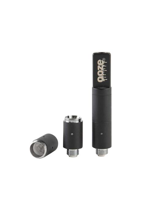 Ooze Slim Twist Pro Wax Atomizer Tank in Black - Quartz glass on glass joint for concentrates
