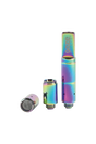 Ooze Slim Twist Pro Wax Atomizer Tank in Rainbow variant, Quartz material, for concentrates