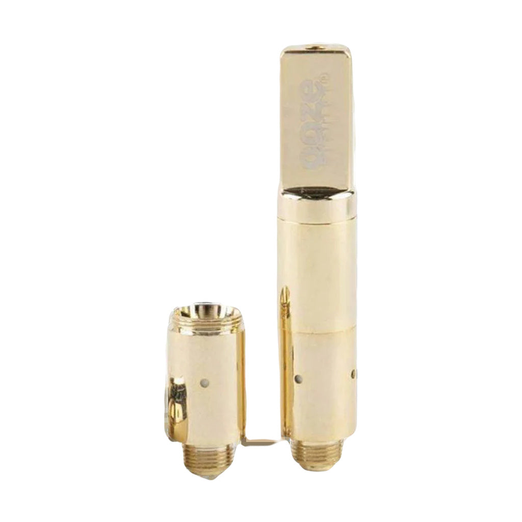 Ooze Slim Twist Pro Wax Atomizer Tank components on white background