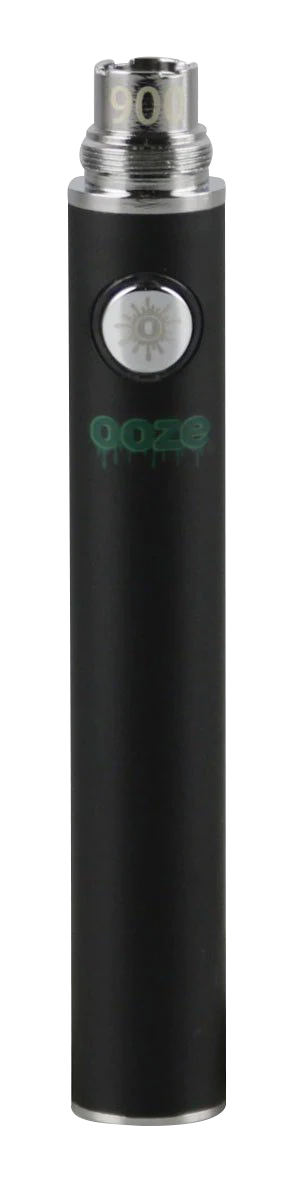 Ooze Standard Black Battery - 510 Thread for Vaporizers, Front View, 5 Pack