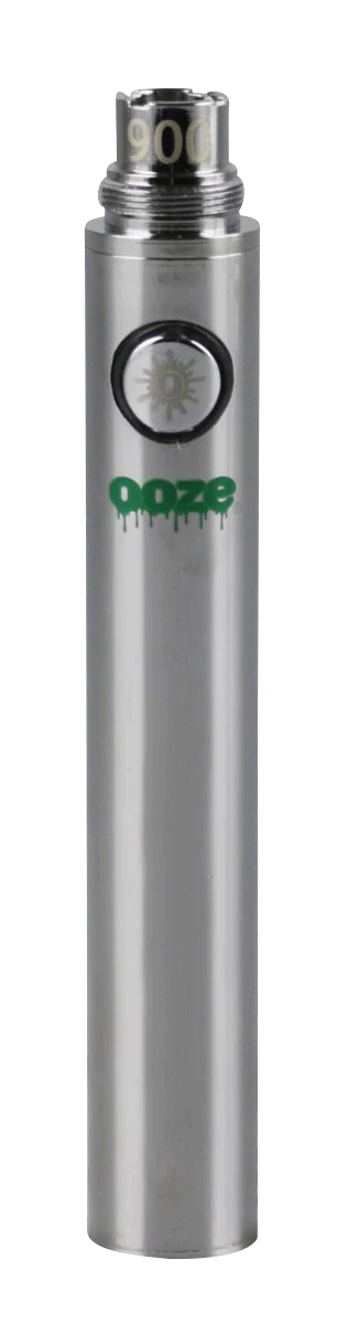 Ooze Standard Silver Battery 5-Pack for Vaporizers, 510 Thread, Front View