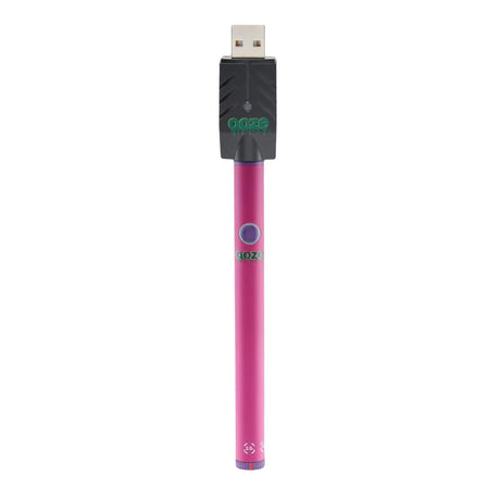 Ooze Twist Slim 510 Battery 2.0 in Pink with Charger, 320mAh - Front View