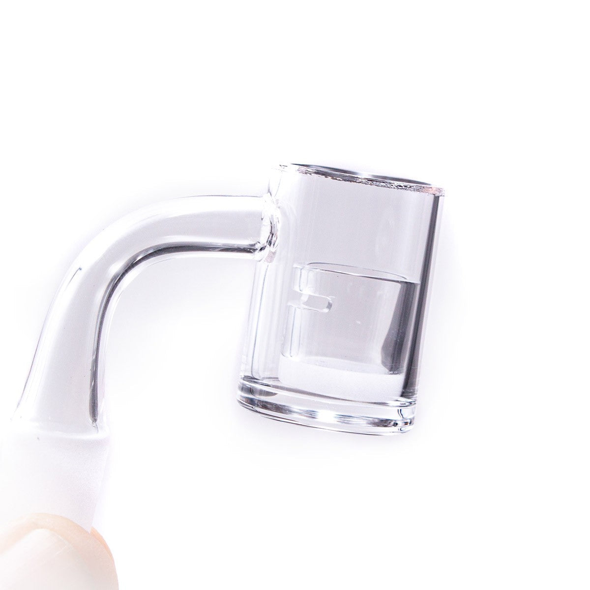 The Stash Shack Opaque Bottom Quartz Insert for Concentrates - Close-up Side View