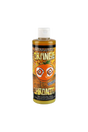 Orange Chronic 16oz bottle of cleaning solution for bongs, front view on white background