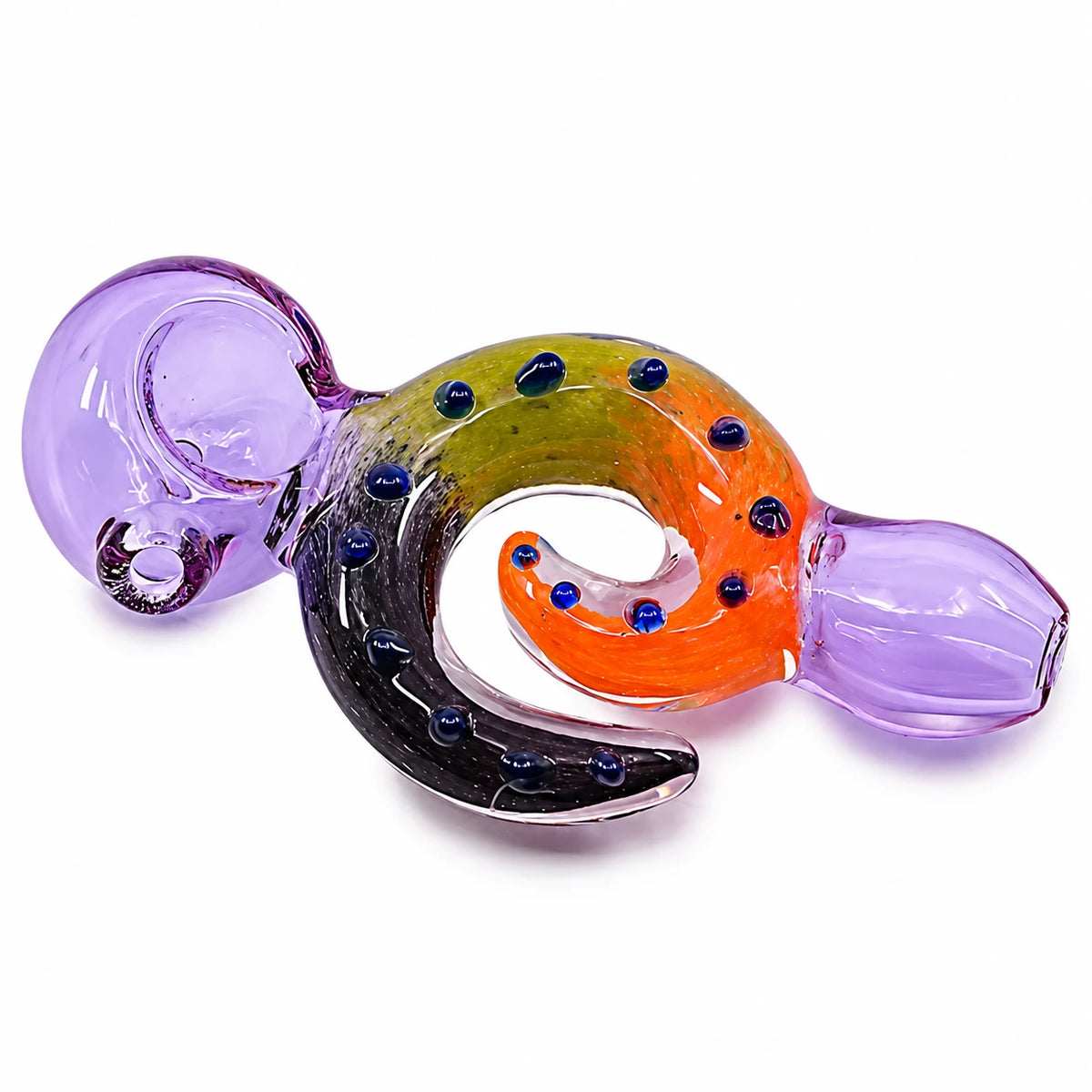 4" Round Tentacles Glass Hand Pipe