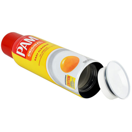 PAM Cooking Spray Diversion Stash Safe with Open Cap, 12oz Can - Side Angle View