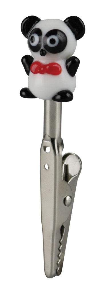 3" Panda Memo Clip with sturdy metal grip - perfect for rolling notes and tips