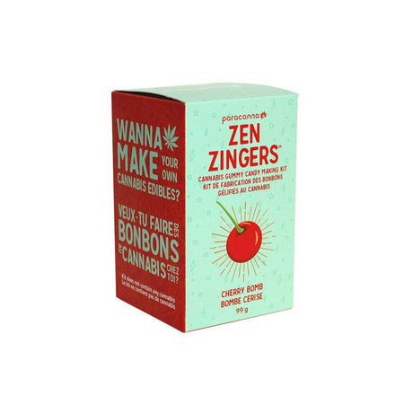 Paracanna Zen Zingers Gummy Candy Making Kit in Cherry Bomb Flavor, Front View