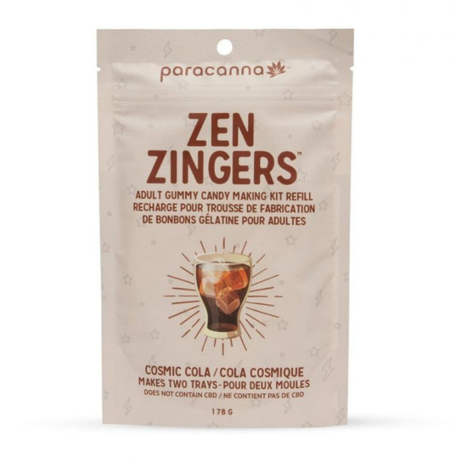 Paracanna Zen Zingers Refill pack for homemade gummy candy, Cosmic Cola flavor, front view