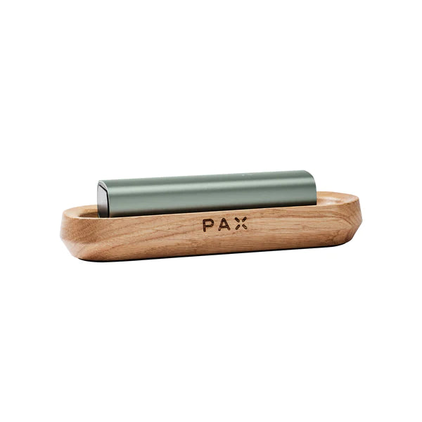 PAX Elegant White Oak Wooden Charging Tray with Vaporizer - Front View