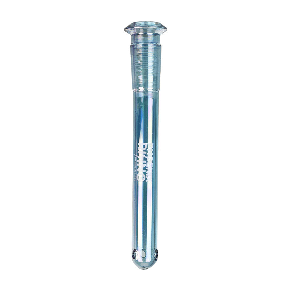 Phoenix Rising 14mm Metallic Diffused Downstem for Bongs, Borosilicate Glass, Front View