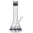 LA Pipes 'Phoenix Rising' Beaker Bong with Blue Wrap Design, 12-inch, Borosilicate Glass