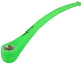 PieceMaker Konjuror Silicone Pipe in Green, 12" Long, Durable with Steel Bowl