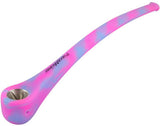 PieceMaker Konjuror 12" Silicone Pipe in Pink - Durable, Easy to Clean, Side View