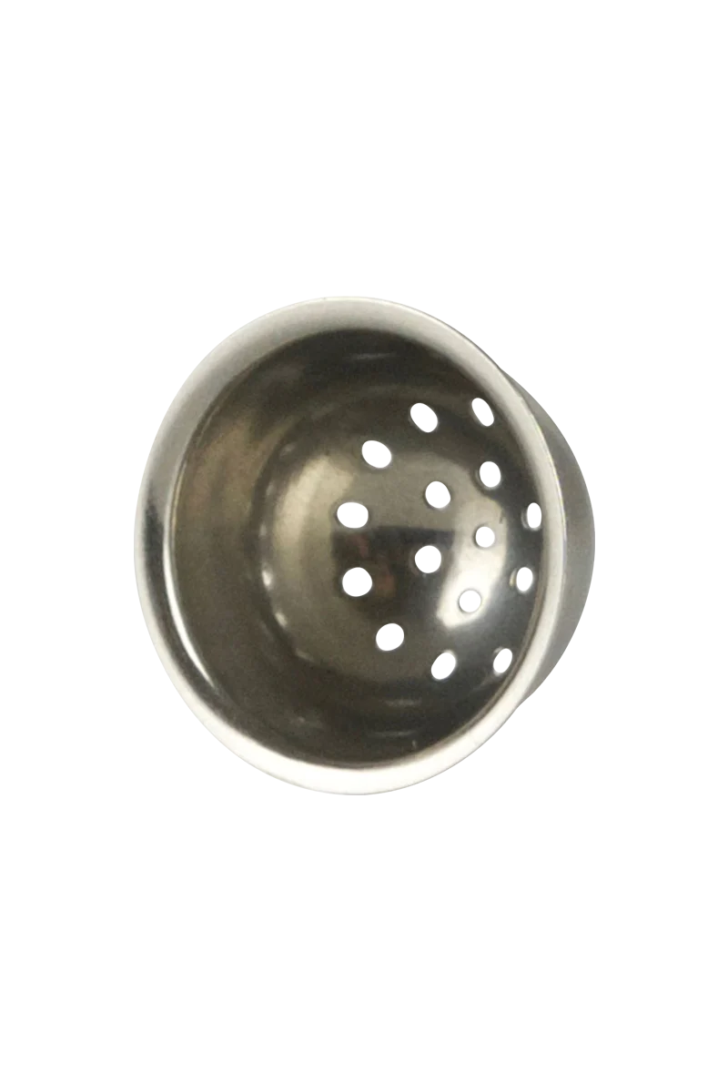 PieceMaker Stainless Steel Bowl Replacement for Dry Herbs, Top View on White Background