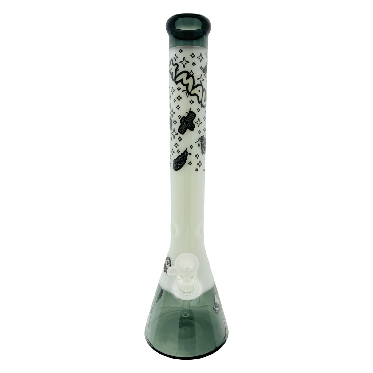 MAV Glass 18" Glow-in-the-Dark Beaker Bong | 9mm Thick, 5" Downstem