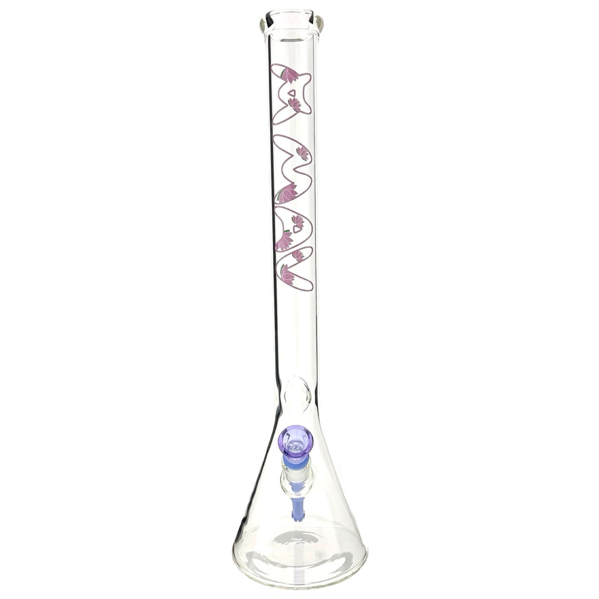 21" 5mm Beaker Bong Tall Neck Type - Lotus