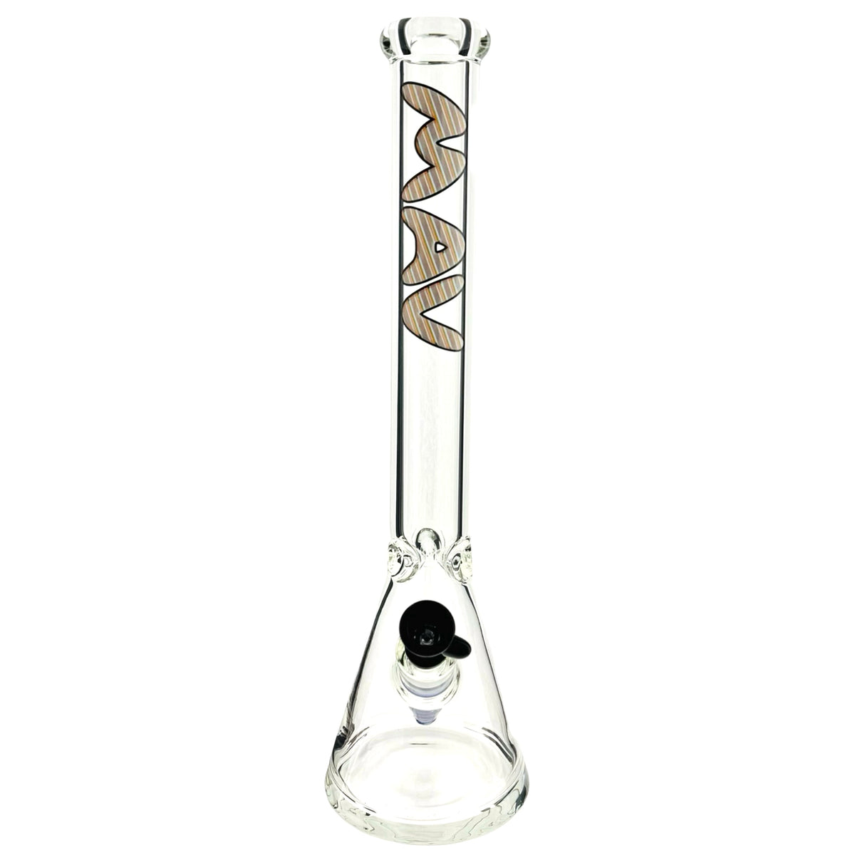 18" 9mm Classic Beaker Bong Wigwag Stem Match Lucy