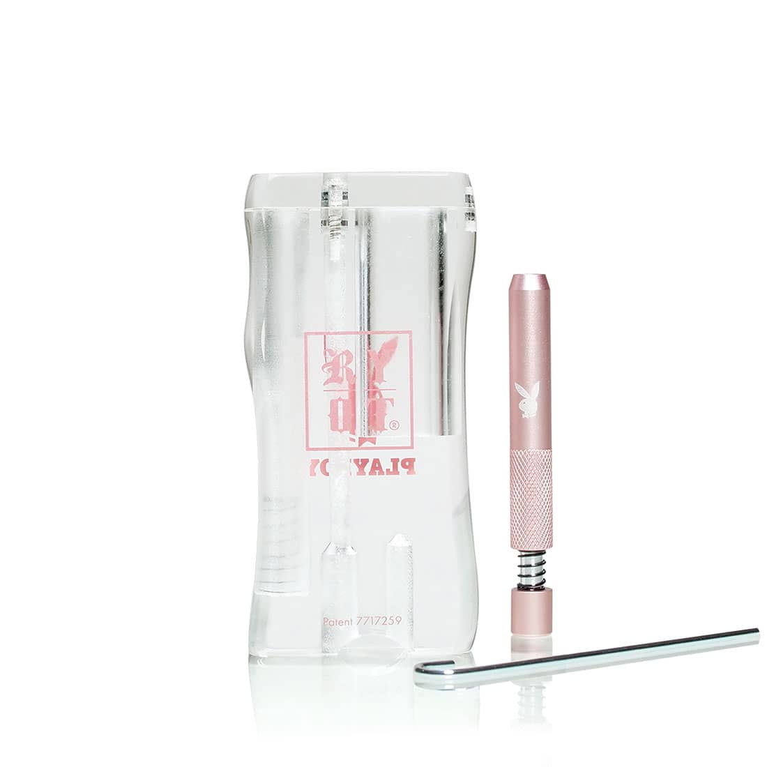 Playboy & RYOT Dugout with One Hitter - Compact Wood Design for Dry Herbs