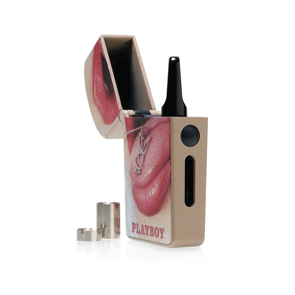Playboy x RYOT VERB Vaporizer for Concentrates with Playboy Pendant and Open Lid