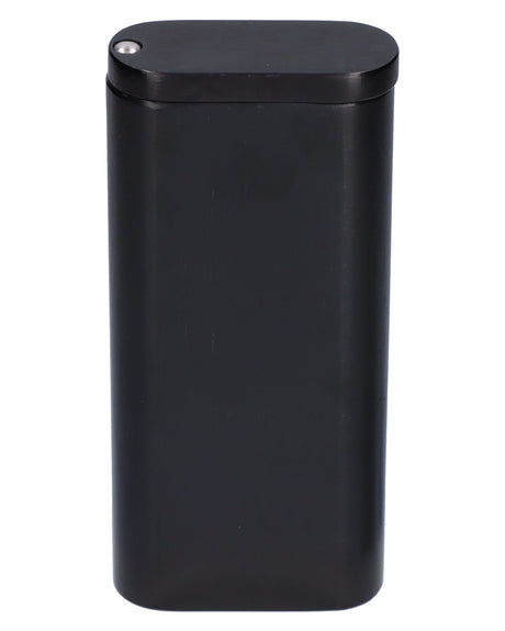 Valiant Distribution Pocket-Sized Dugout with One-Hitter in Black, Front View, Portable Design
