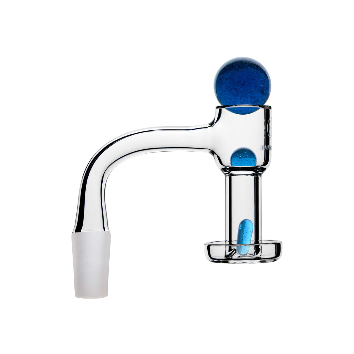 DANK BANGER Premium Full Welding Terp Slurper Combo Set with Blue Accents - Side View