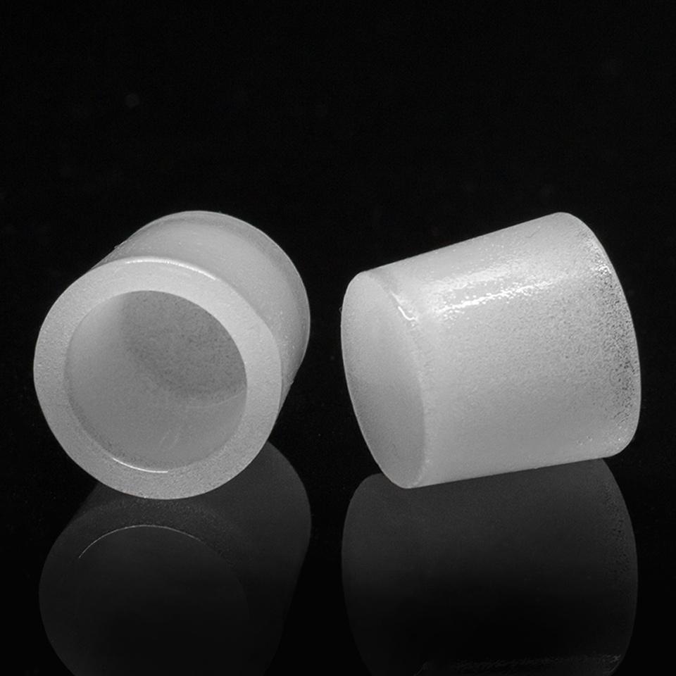 Puffco Peak Gavel Bowl for concentrates, frosted glass, side view on reflective surface
