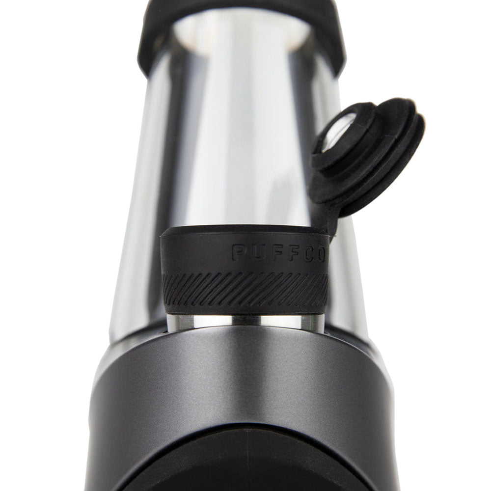 Close-up view of Puffco Peak Pro Travel Pack V2 with Ball Carb Cap for E-Rigs