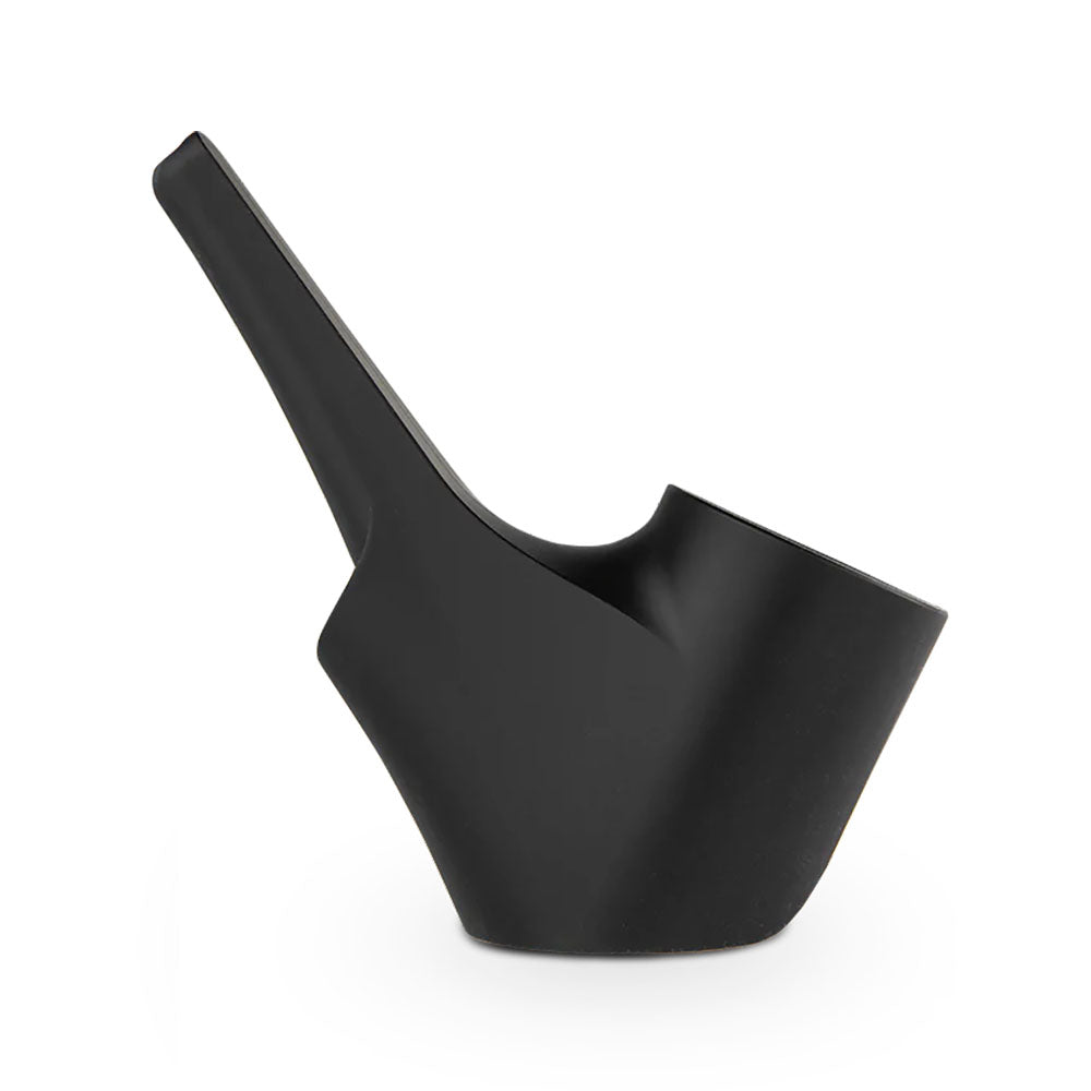Puffco Proxy Silicone Travel Pipe in Black, 5.25" Length, Front View on White Background
