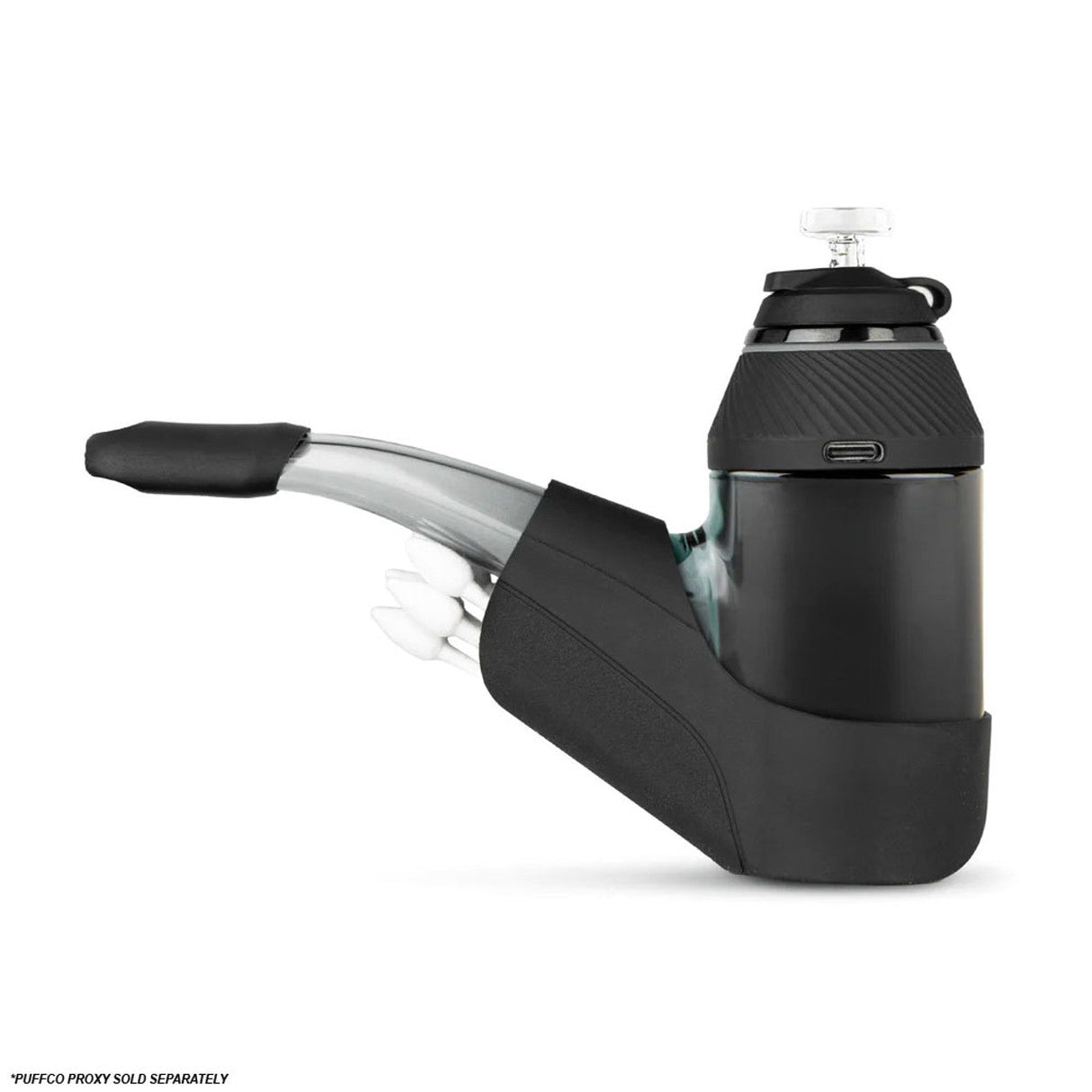 Puffco Proxy Travel Pack and Ball Cap in Black - Silicone Vaporizer Accessory Side View
