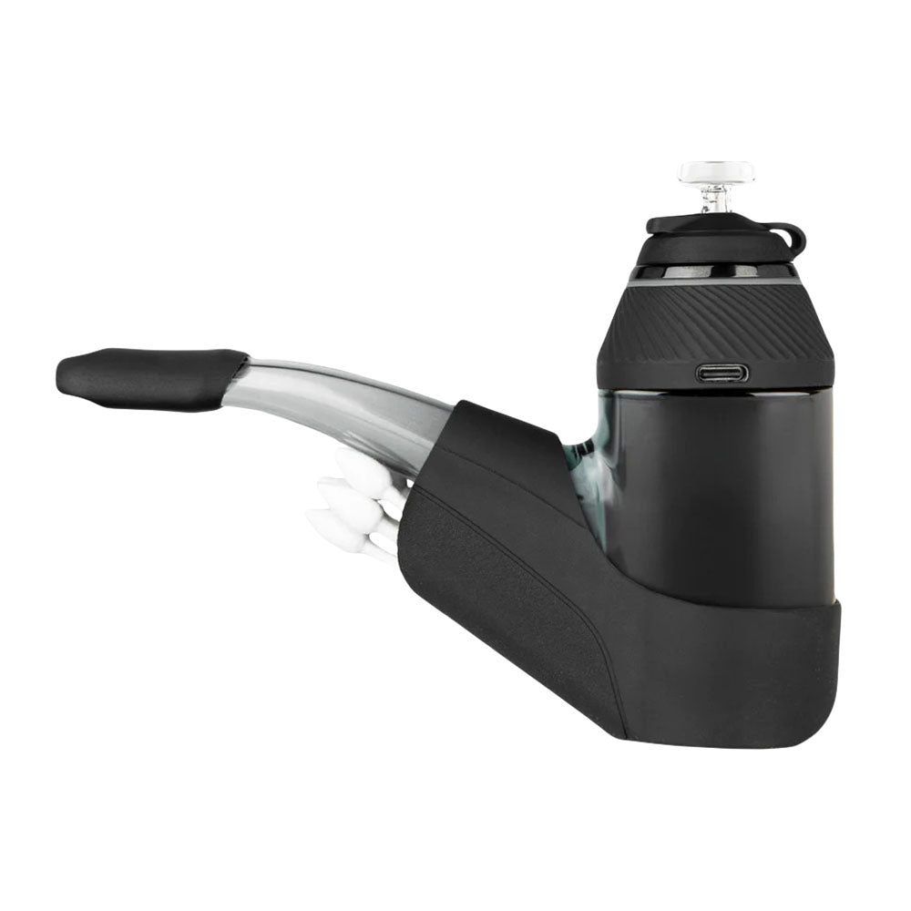 Puffco Proxy Travel Pack in Black, side view, featuring silicone case for vaporizer protection