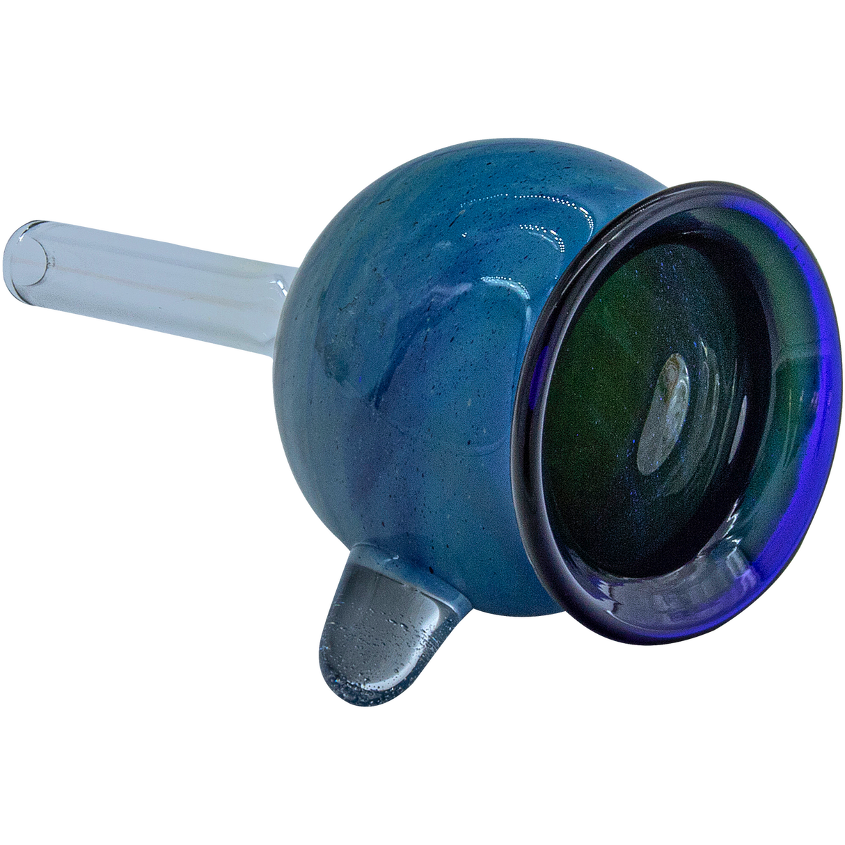 LA Pipes Pull-Stem Giant Bowl Slide in Borosilicate Glass, Grommet Joint Side View