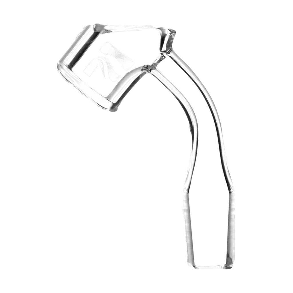 Pulsar Quartz 45° Banger, 4mm thick, male joint, 14mm size, angled side view