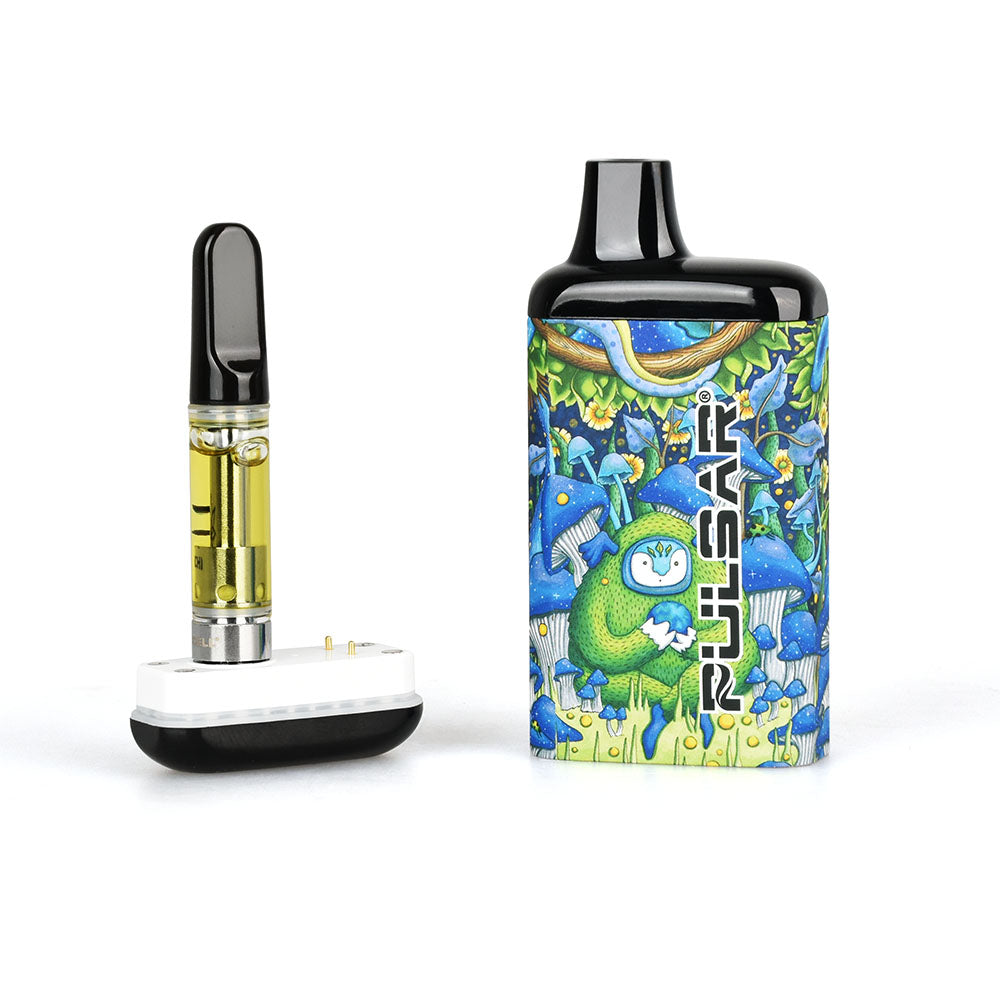 Pulsar 510 DL 2.0 Vape Bar with vibrant design, 650mAh battery, front view on white background