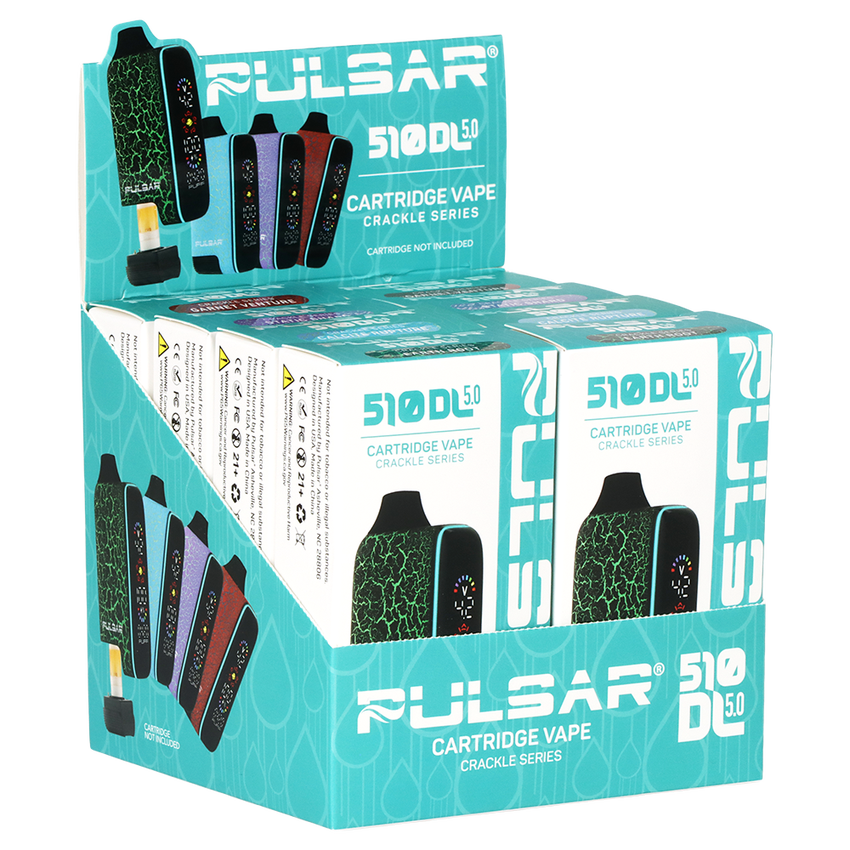 Pulsar 510 DL 5.0 Precision Voltage Control LCD Screen Vape Bar | Crackle Series | 1000mAh