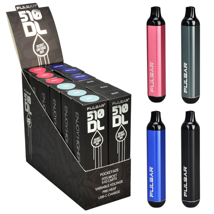 Pulsar 510 DL Auto-Draw Variable Voltage Vape Pen | 320mAh - 12 Pack