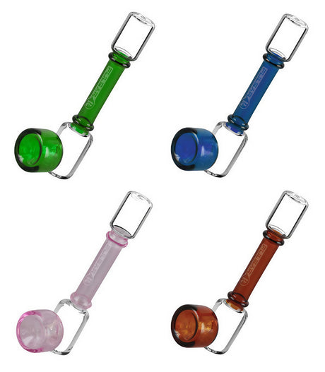 Pulsar 6" Steamroller Glass Pipes in assorted colors with clear borosilicate bodies