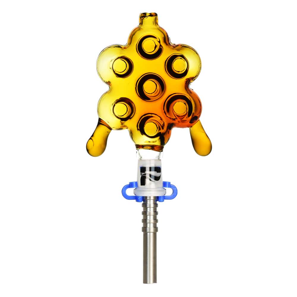 Pulsar 710 Honeycomb Glass Dab Straw With Titanium Tip