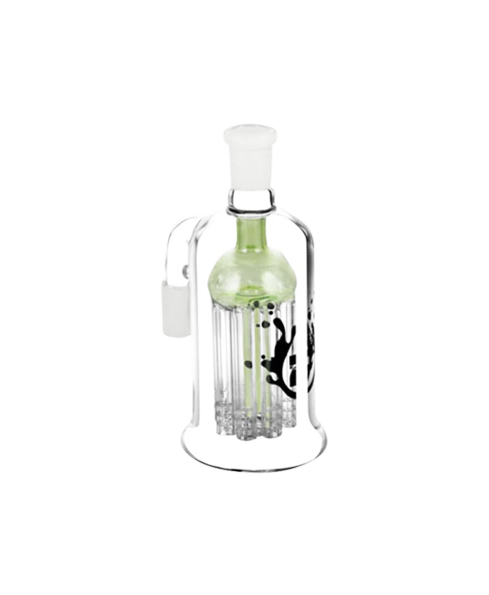 Pulsar Dual-Function 8 Arm Tree Percolator Ash Catcher, 14mm 90 Degree, Clear Borosilicate Glass