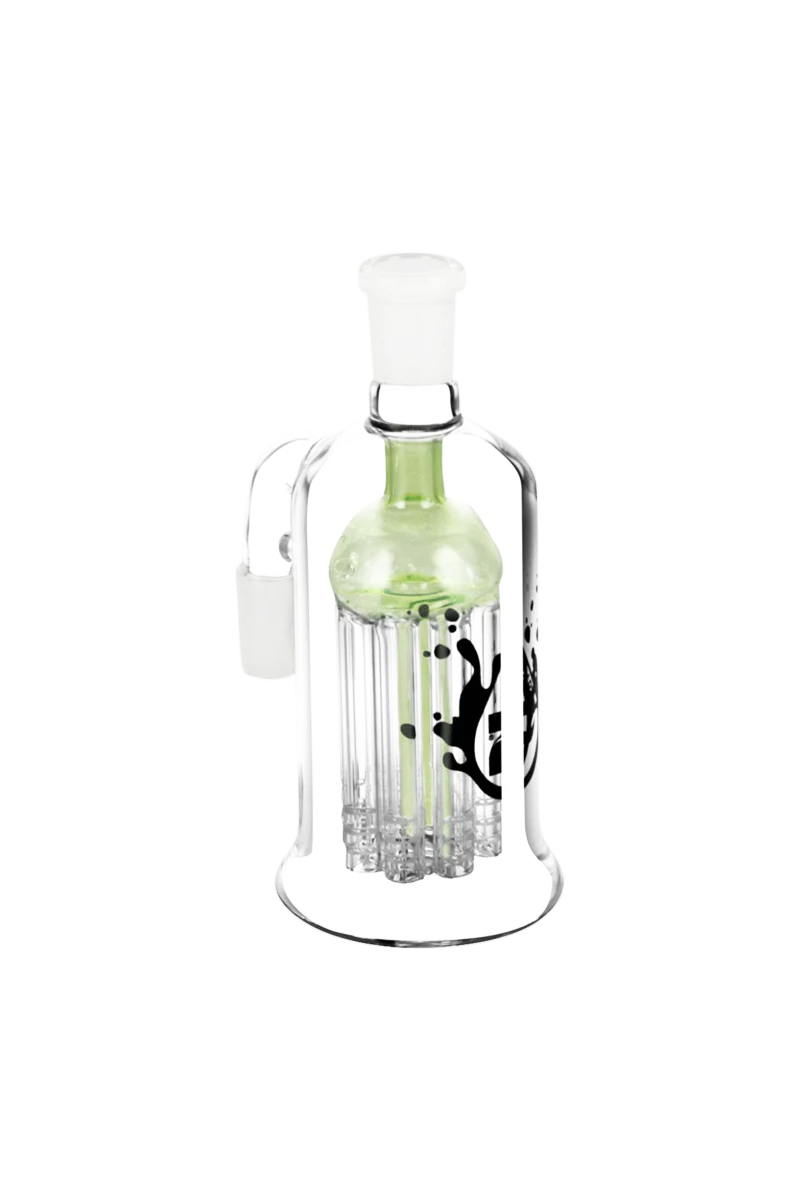 Pulsar 8 Arm Ash Catcher with Tree Percolator, 90 Degree Joint, Front View