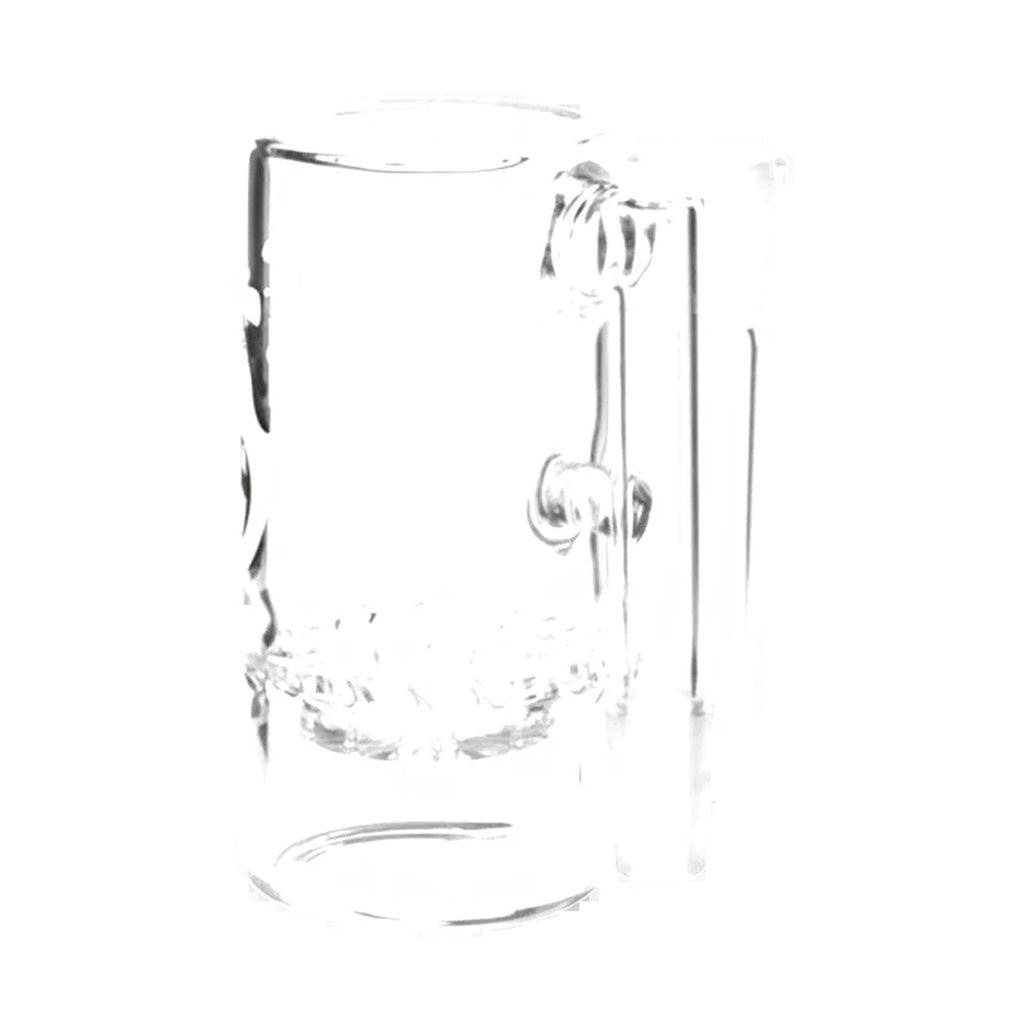 Pulsar 90° Turbine Ash Catcher made of Borosilicate Glass, side view on white background